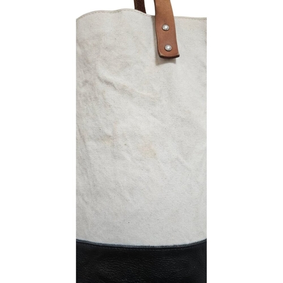 24b Fleabags Custom Flea Bag Leather And Canvas Tote Bag - Picture 7 of 14